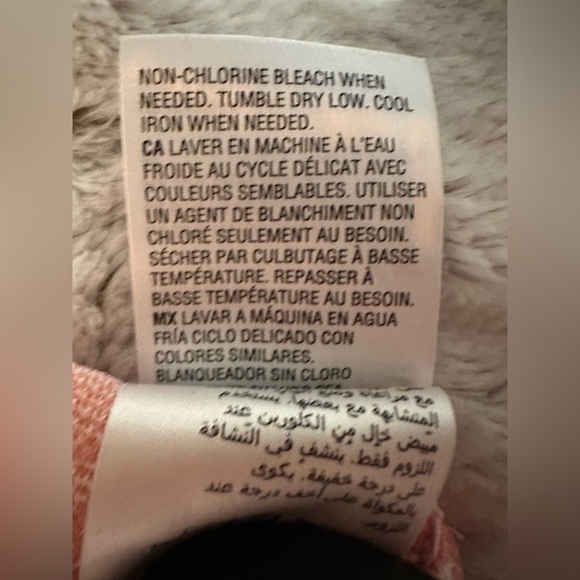 Alfani Coral Chevron Herringbone Pullover Knit Top - Picture 9 of 10